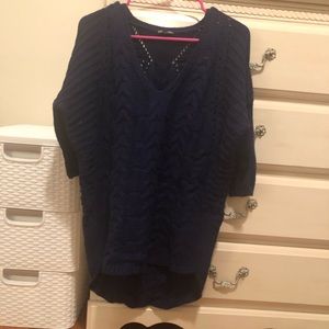 Dark/Royal Blue Chunky Sweater / Tunic
